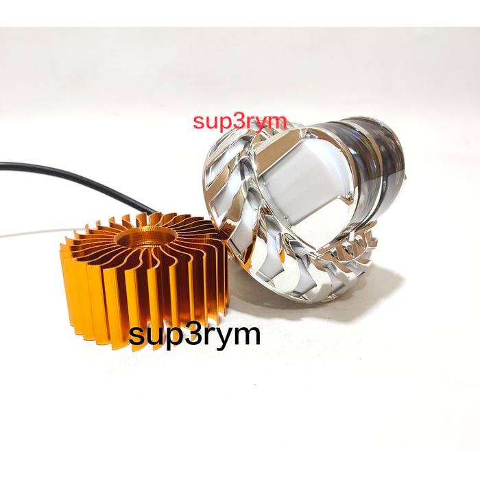 FREE ONGKIR LAMPU UTAMA LED PROJIE SPILAR MINI 3 INCH DAYMAKER 2 MATA 2 WARNA HIGH LOW JAUH DEKAT