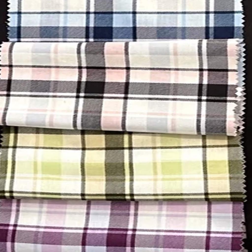 Kain Katun Jepang Big Gingham Original Premium – Motif Kotak Besar Klasik Meteran 1 Meter