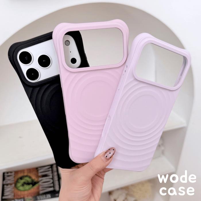 Wodecase Ripple Series Magsafe Case Protective Silicone Dan Strong Magnet Anti Dust Untuk Iphone 13