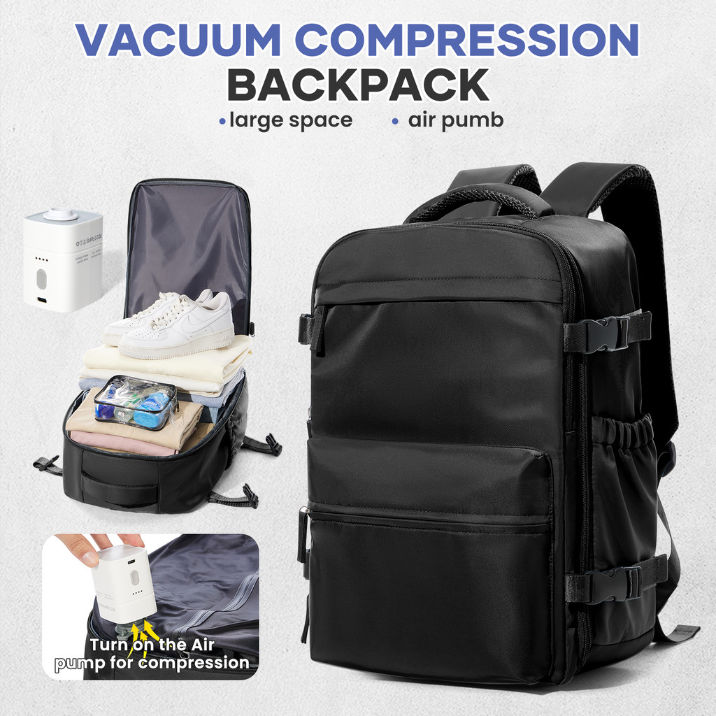 Tas Ransel Vakum Travel untuk Pria dan Wanita, Kapasitas Besar, Bisa Dibawa Laptop, Cocok untuk Seko
