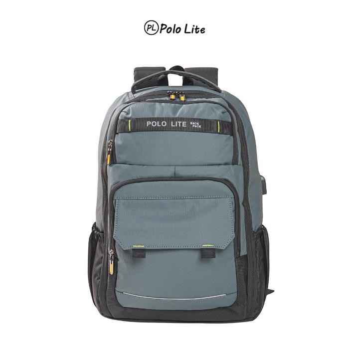POLO LITE - Tas Ransel Laptop Polo Lite #82065 Tas Backpack Anti Air Tas Punggung Pria Multifungsi