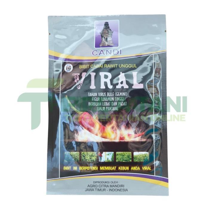 NEW Viral 10gr - Benih Bibit Cabe Rawit Merah Cap Candi Kemasan Original Pabrik