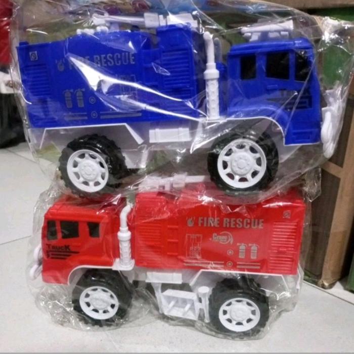 ` Mainan Anak Mobil Pemadam Kebakaran Plastik AK07 Truck Konstruksi Pemadam Molen