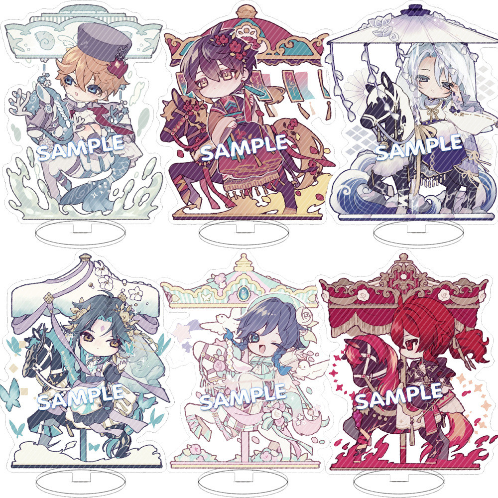 Anime Figure Genshin Impact Acrylic Stand New  Zhongli Xiao Tartaglia Kaeya Kamisato Ayato Model Pla