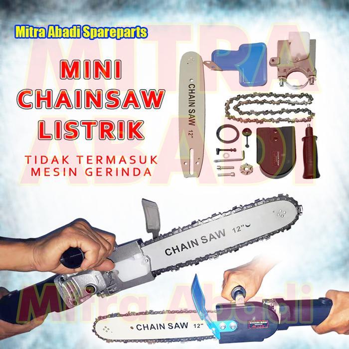 Terbaru Electric Mini Chainsaw / Gergaji Listrik