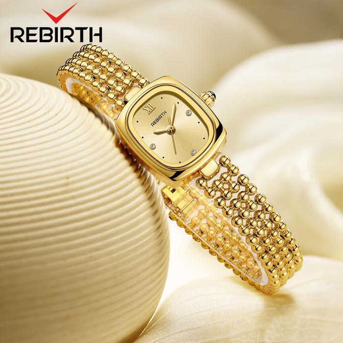 REBIRTH Jam Tangan Wanita Korea Elegan Jam Gelang Wanita Anti Air Tali Gelang Jam Tangan Cewek