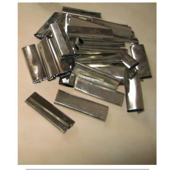 clamp seng besi packing paking tali kuning straping band klem machine