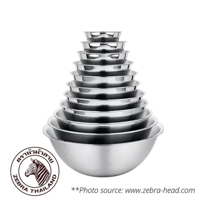 Mangkok Stainless Steel Serbaguna Mixing Bowl Stainless Zebra #Gratisongkir