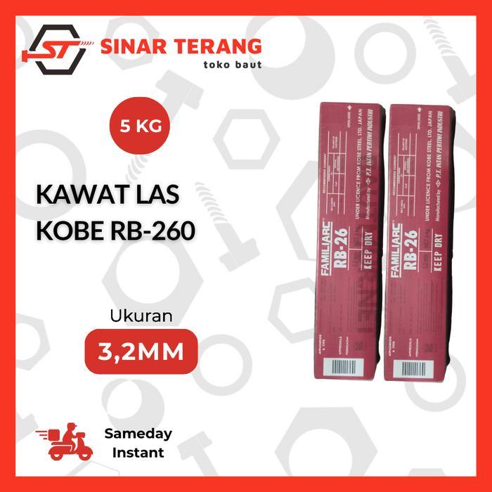 (5Kg) Kawat Las Kobe Steel Rb-260 3.2Mm / Welding Electrode