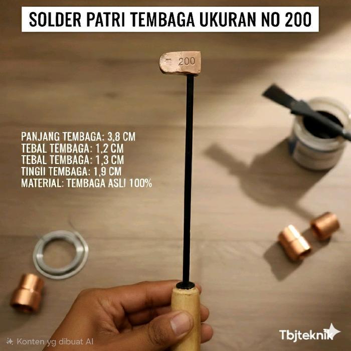 Solder Patri Bakar Tembaga Tipe No 200