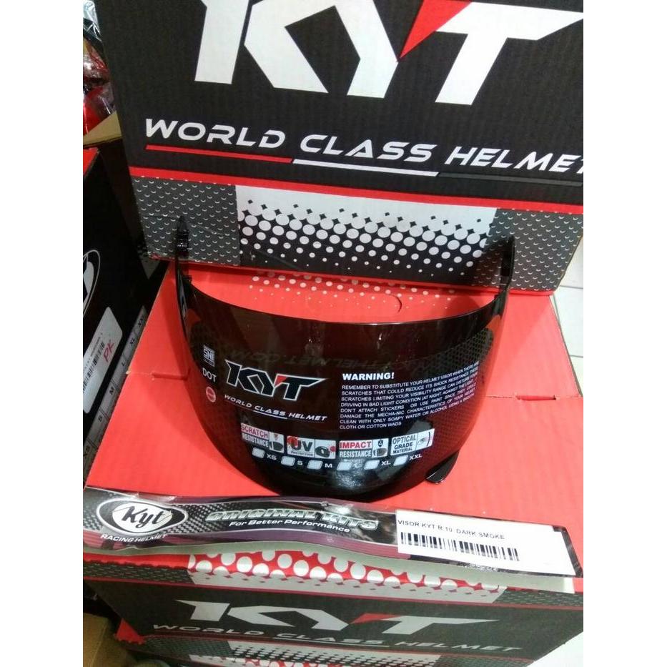 VISOR KACA HELM KYT RC7 KYT RC SEVEN KYT R10 KYT K2 RIDER DARK SMOKE