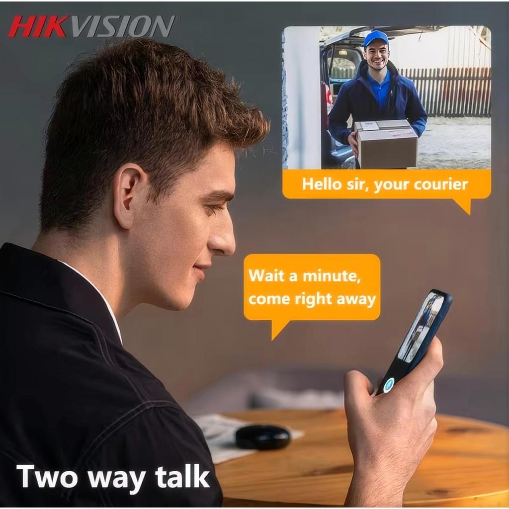 Hikvision DS-KIS603-P(C) Video Intercom Kit Built-in Mic DS-KV6113-WPE1(C) Doorbell DS-KH6320-WTE1