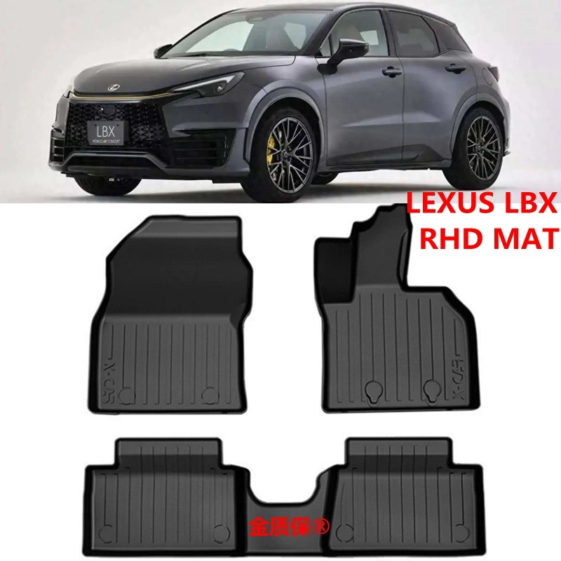 Use for RHD LEXUS LBX car carpet LEXUS LBX AllWeather footpad LEXUS LBX trunk mat Full Set Trim to