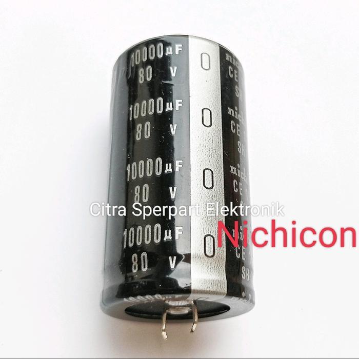 ELCO 10000UF 80V NICHICON KAPASITOR ELCO 10000UF 80V CAPACITOR ELCO 10000UF 80V KAPASITOR 10000UF