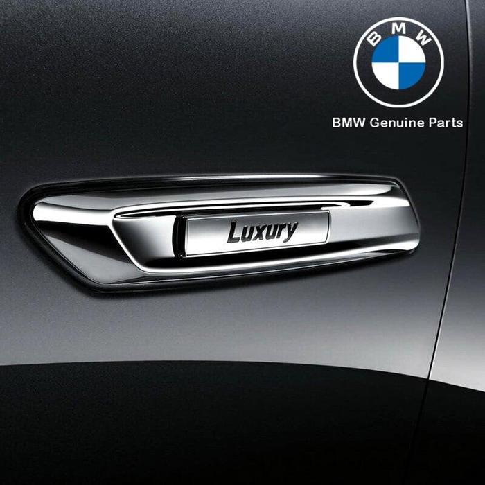 Original BMW F10 F11 LCI Luxury Line Badge Emblem Fender Samping