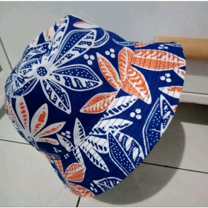 Bucket Hat Batik Jogja Topi Batik Topi Pantai Bucket Hat - Ukuran Besar #Gratisongkir