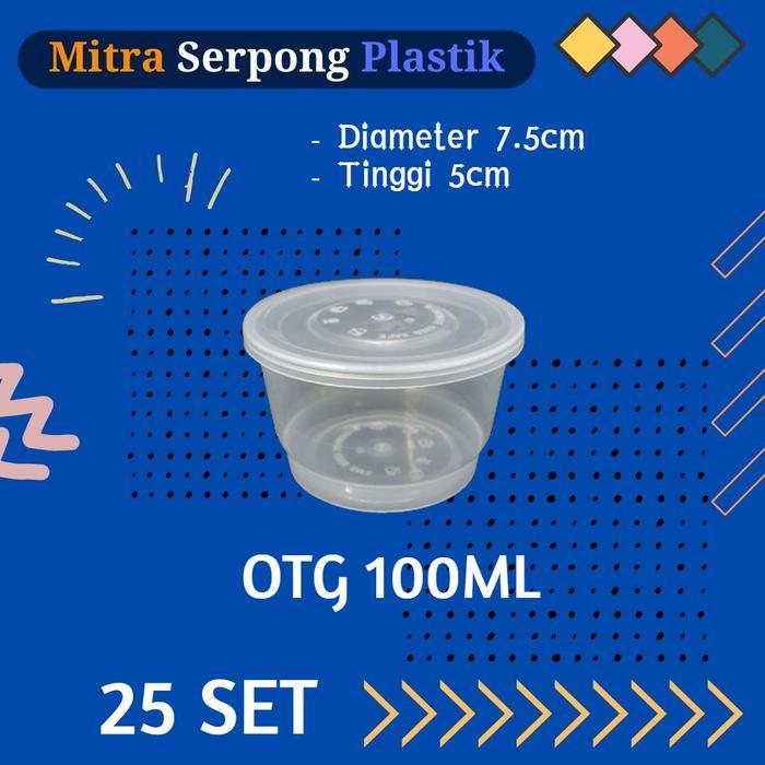 Thinwall Cup Puding Ukuran 100Ml Isi 25 Pcs