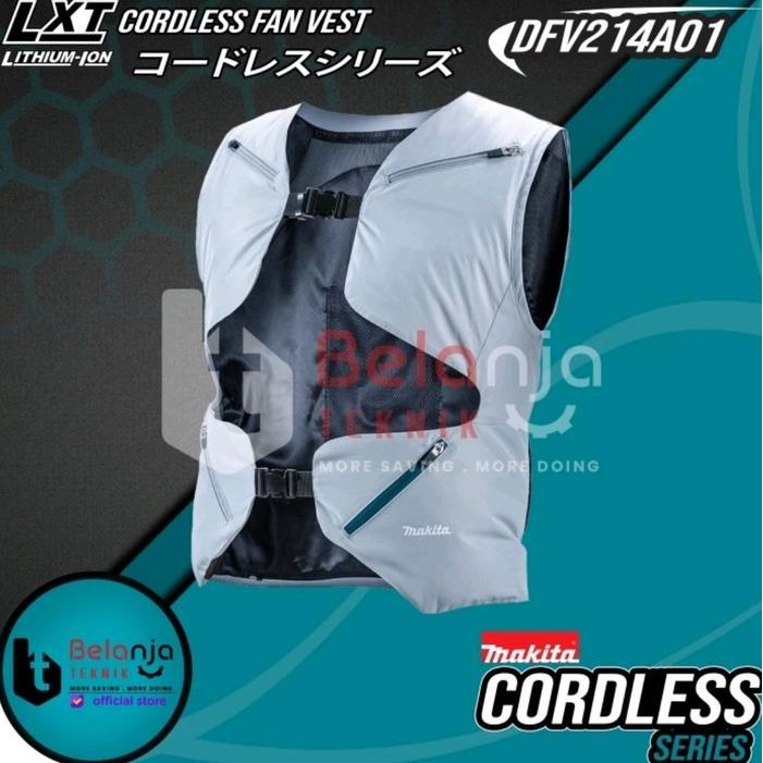 Makita rompi kipas angin baterai DFV214A01 fan vest unit only Size L