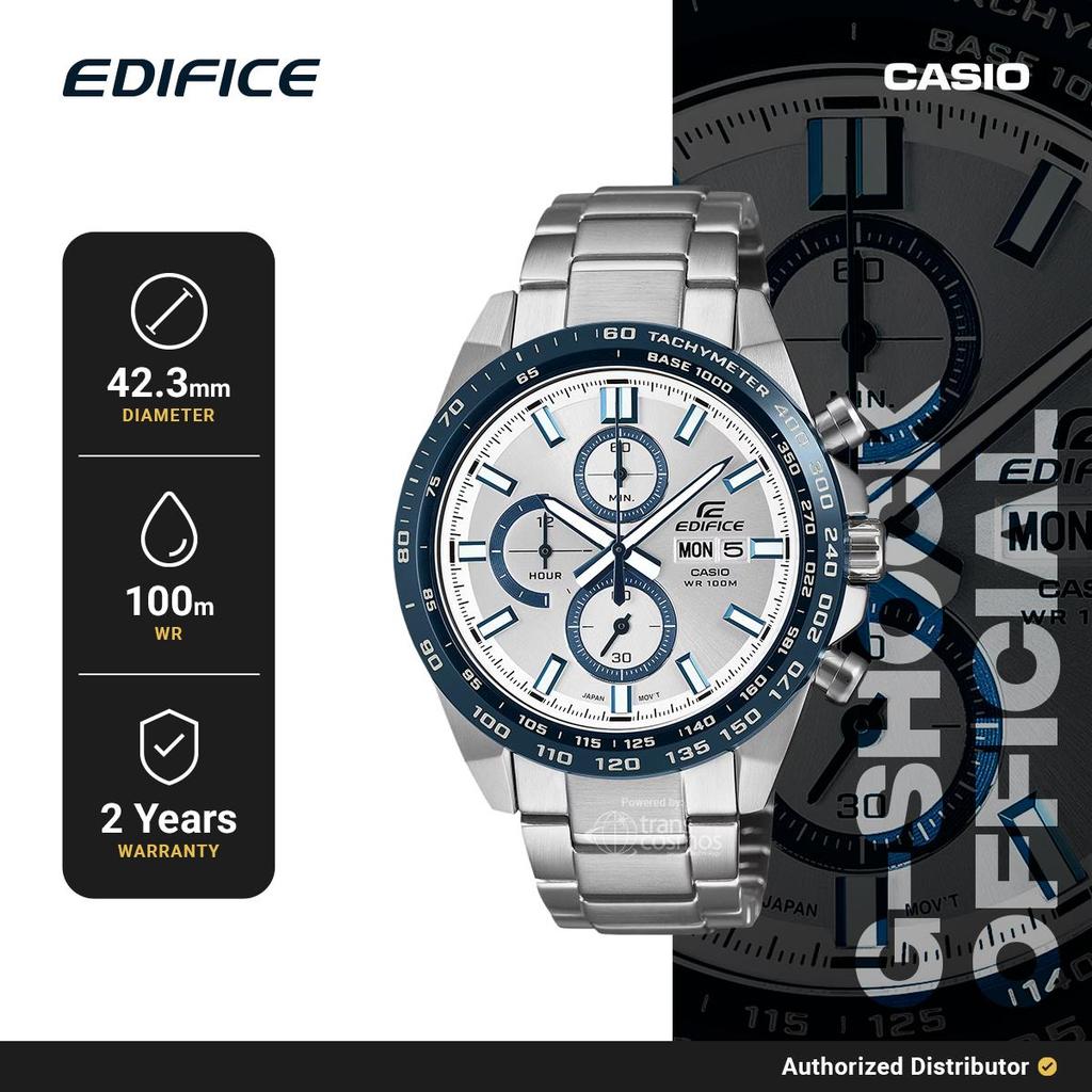 Edifice Jam Tangan Pria Edifice EFR-574DE-7AVUDF Analog Stainless Steel Silver Original