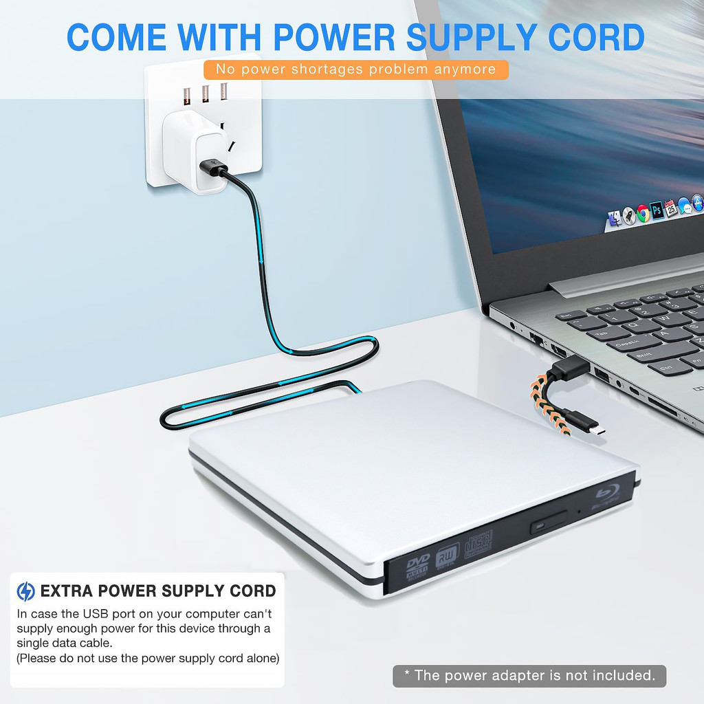 External USB3.0 Bluray Burner Writer Optical BD-RE Recorder 3D BD-ROM Blu-Ray Reader Bluray Play DVD