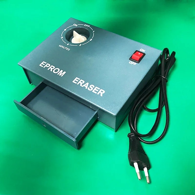 220V UV EPROM ERASER ULTRAVIOLET LIGHT ERASABLE TIMER SEMICONDUCTOR WAFER CHIPS ERASE RADIATION