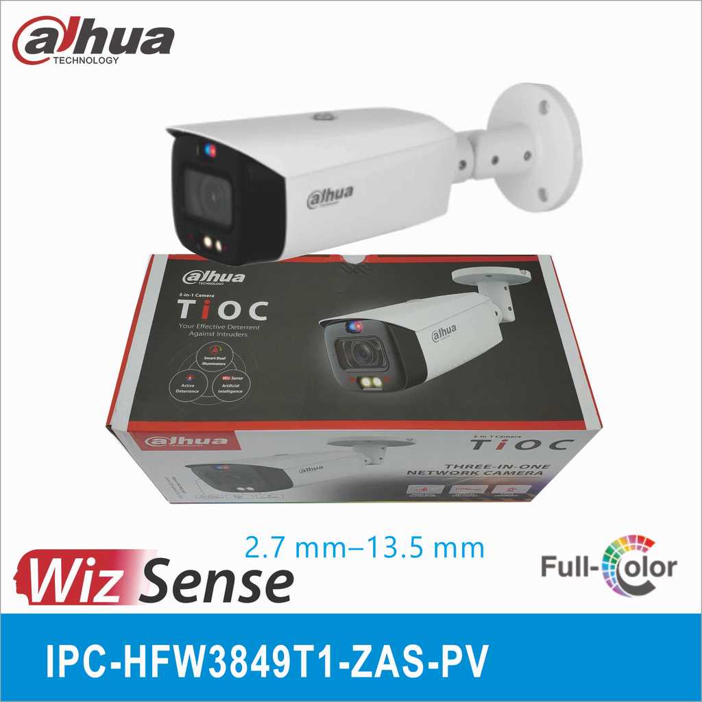 Dahua IPC-HFW3849T1-ZAS-PV 8MP & IPC-HFW3549T1-ZAS-PV 5MP Smart Active Deterrence Vari-focal Bullet