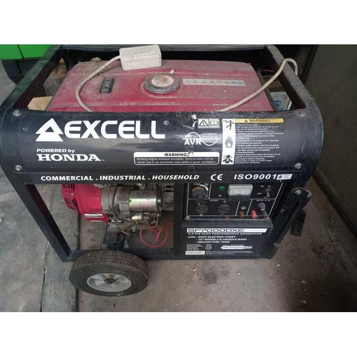 Genset EXCELL SF7000DXE - Genset Bekas