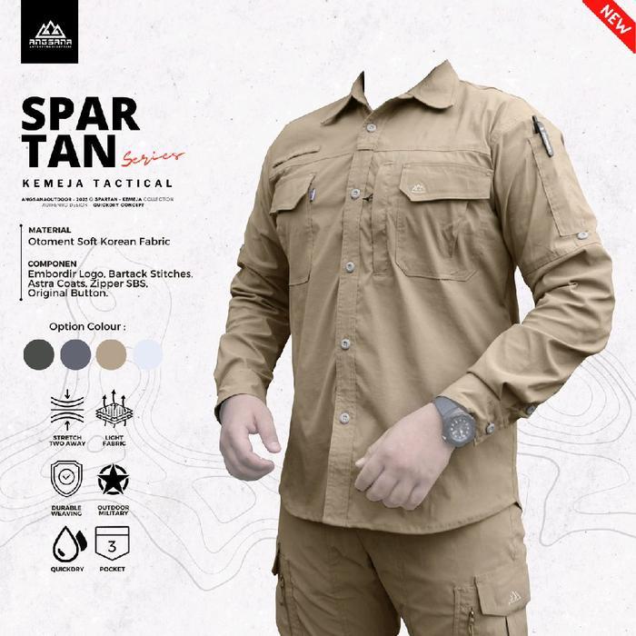 Eiger Aoki Adventure Kemeja Angsana seri Spartan Elastis Quickdry Konsep Tactical