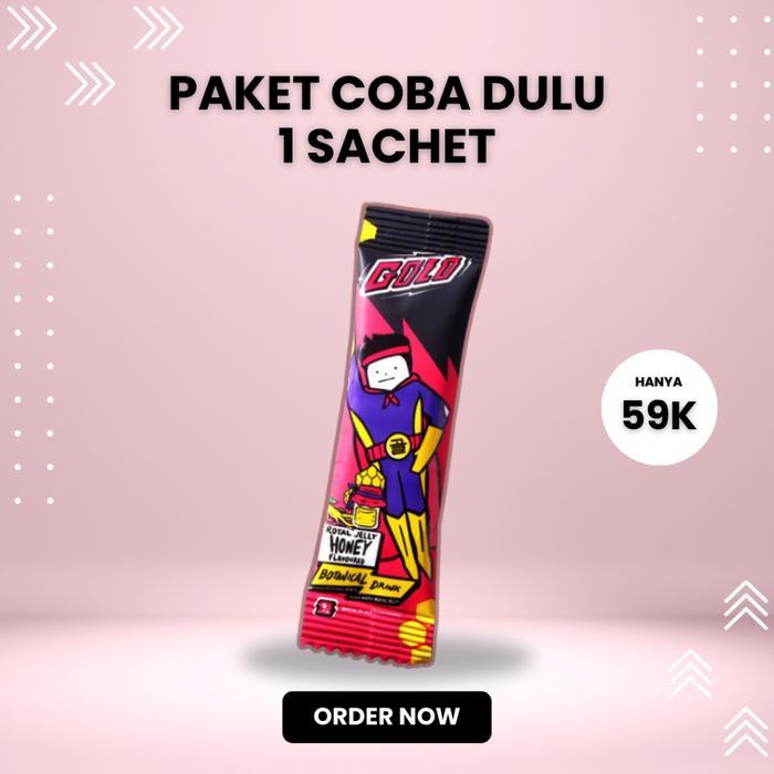 Go0 Ginseng Minuman Serbuk Rasa Pisang Tinggi Ginseng Korea