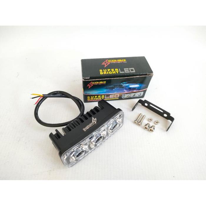 FREE ONGKIR LAMPU TEMBAK SOROT 3 MATA LED FLASH 12 VOLT CAR BISA COD