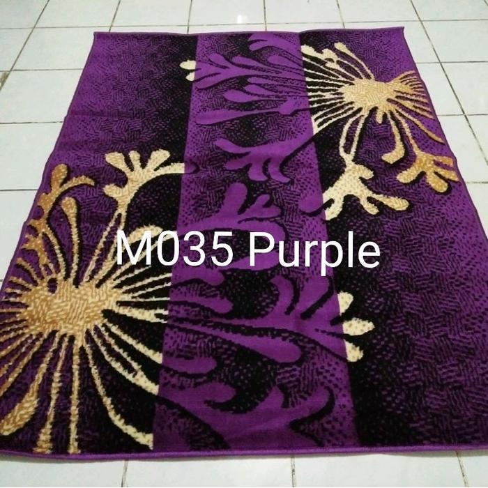 Karpet Permadani Besar Jumbo Ungu Purple Violet Momento Moderno 210x310 cm