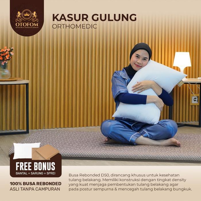 Otofom Kasur Gulung Orthopedic 90 X 190 X 6Cm Busa Bantal Furniture Mewah Tebal Penyangga Leher