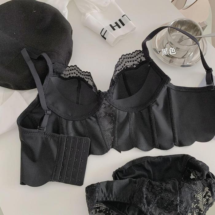 Bustier Top Sexy Lingerie Bustier Set Sexy Corset Bra Wanita