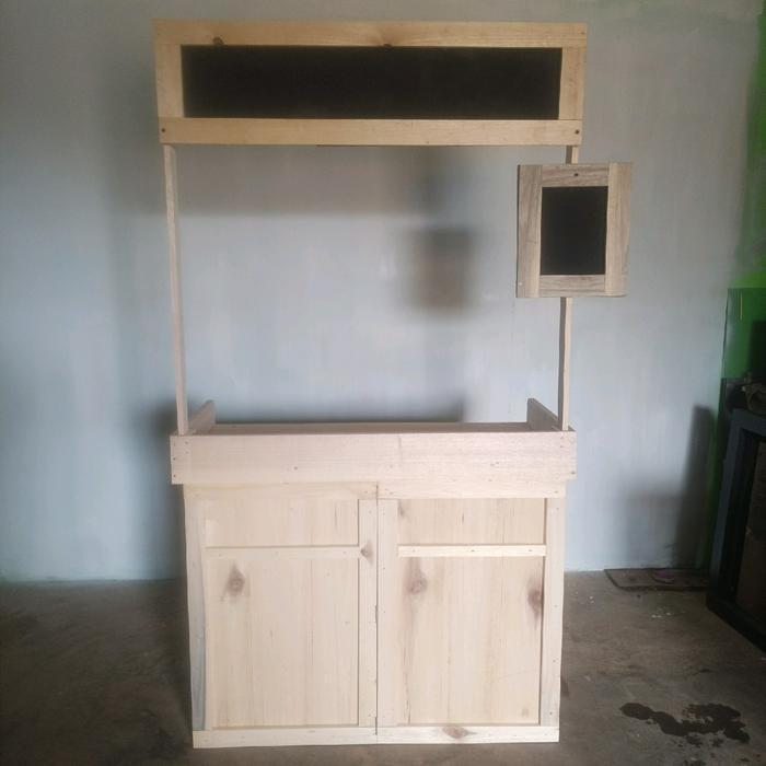 Meja Booth Portable Lipat Kayu Furniture Pasti Promo