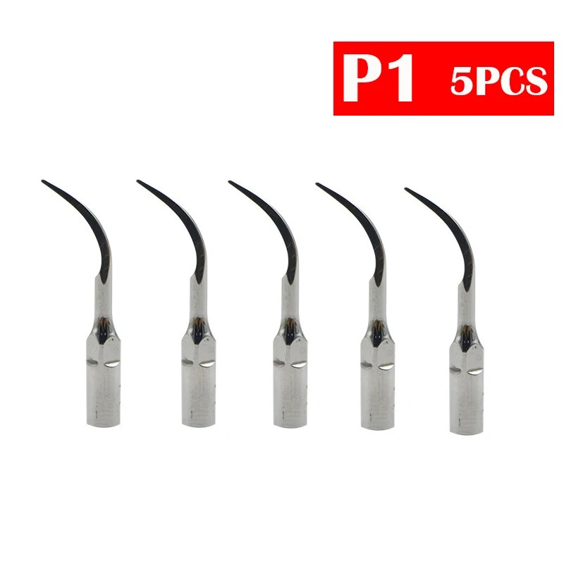5PCS Dental Scaler Tips Fit EMS Woodpecker Ultrasonic Scaler Handpiece Dental Ultrasonic Scaler