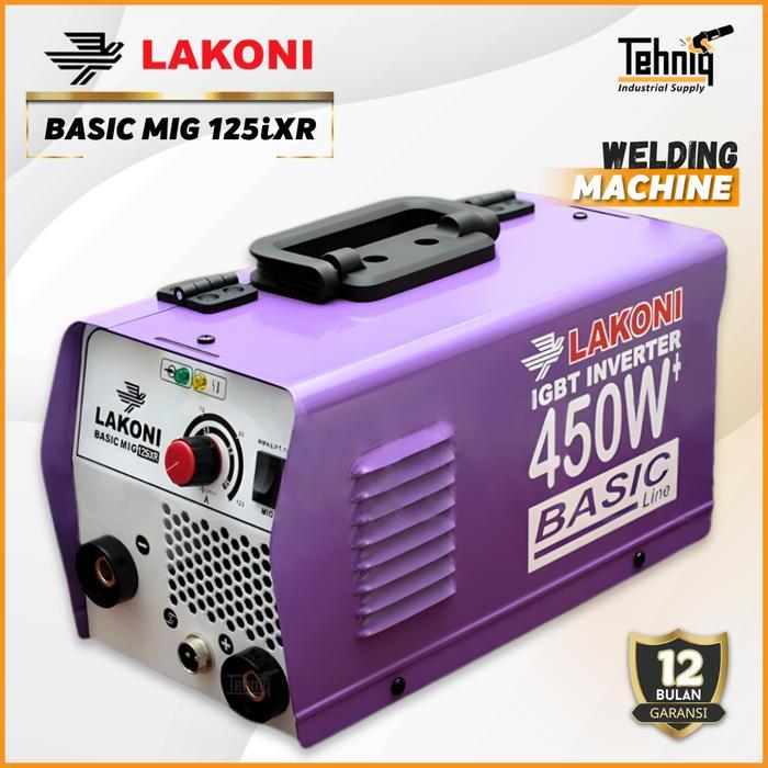 LAKONI Basic MIG 125 iXR Series Mesin Las MIG Inverter 450 Watt 120A – Welding Machine Original