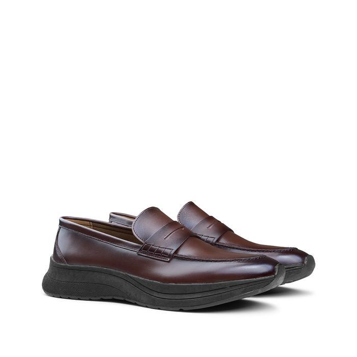 Prabu - Hutomo Brown Sepatu Casual Sneakers Pria - Cokelat