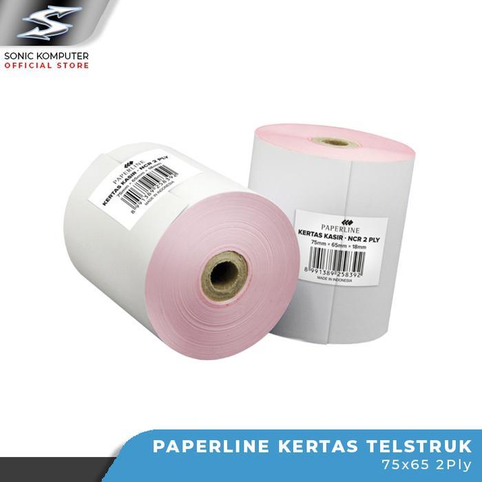 Kertas Struk Kasir Paperline Telstruk Hvs 2Ply 75X65
