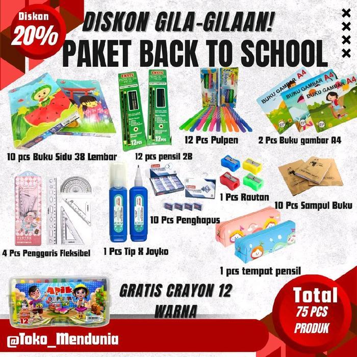 Promo Paket Alat Tulis Lengkap TK SD SMP
