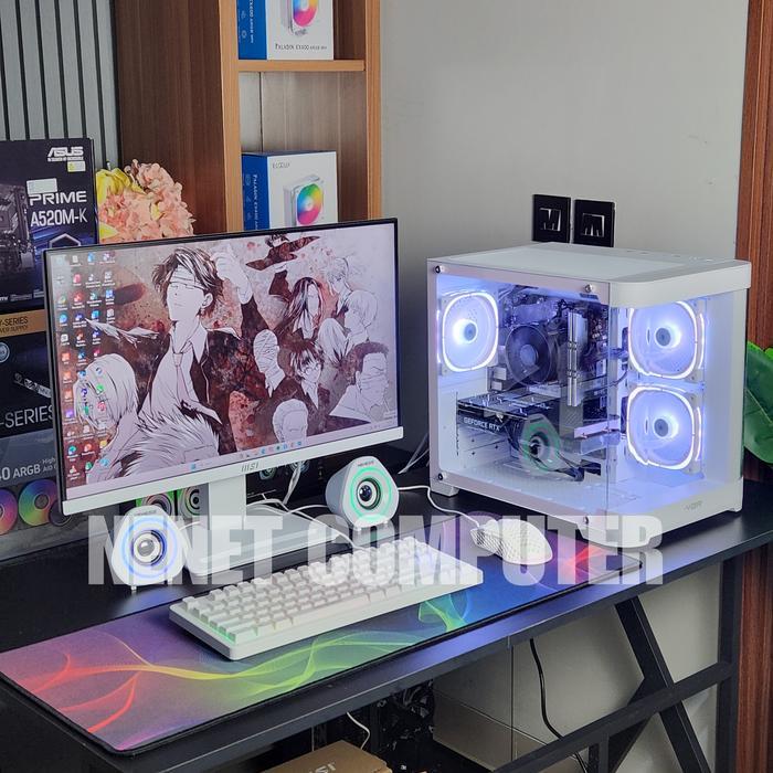 PC Gaming Full Set Intel Core i7 4770 RTX 3050 6GB 16GB SSD