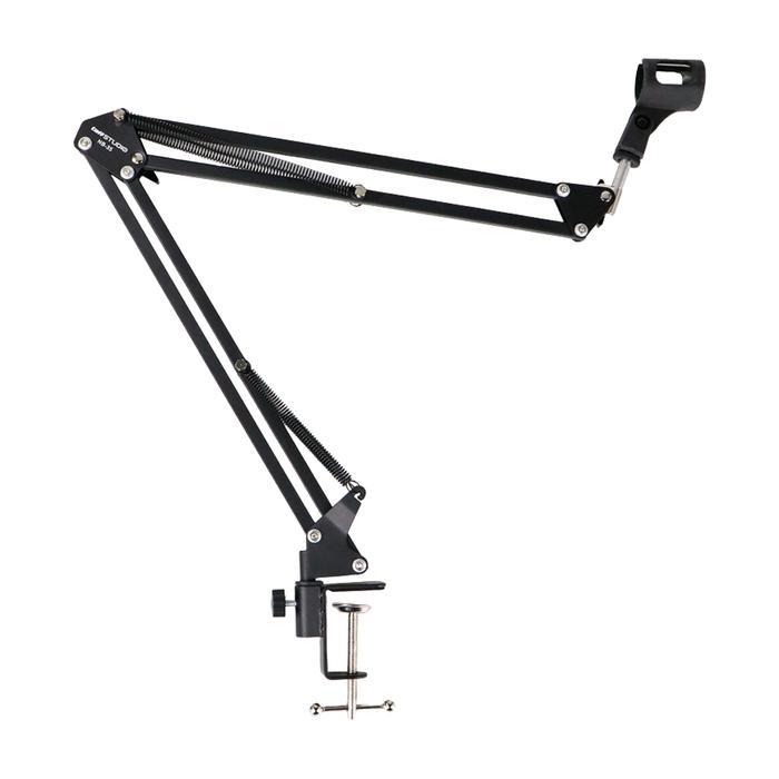 Stand Speaker Full Besi Alumunium / Stand Mic Microphone Meja Panjang 72 Cm