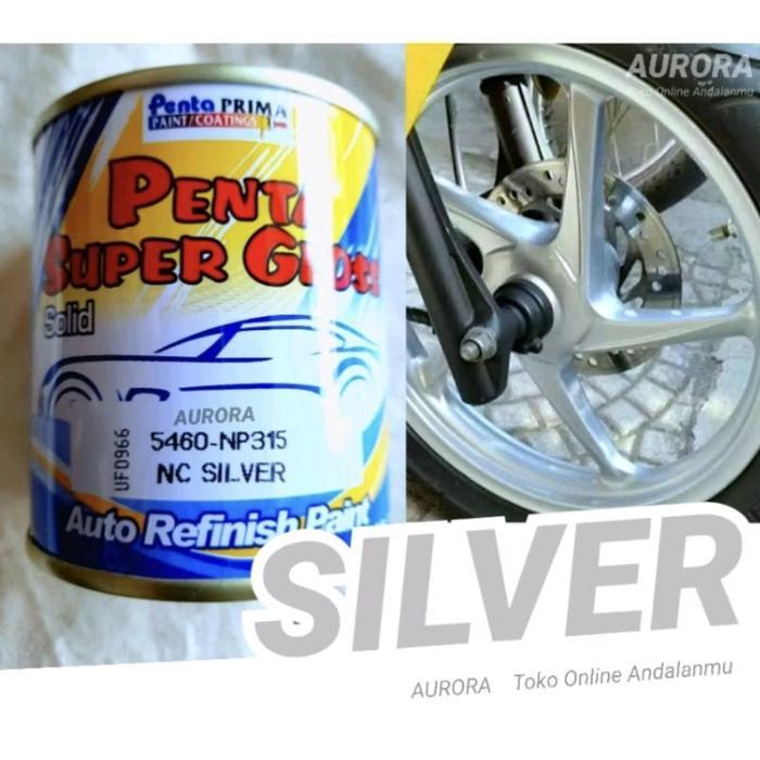 Cat Silver 1kg Penta Super Gloss Silfer Cet Mobil dan Motor Kualitas Terbaik - Car, Paint