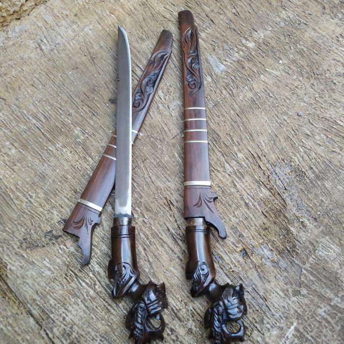 Terbaru Golok Pisau Baja Ukir Wayang Gatot Kaca