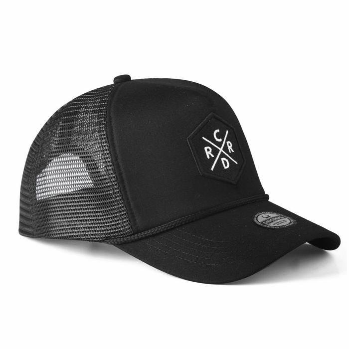Topi Pria Original Keren Bandung Topi Trucker Caps Topi Gunung Hitam