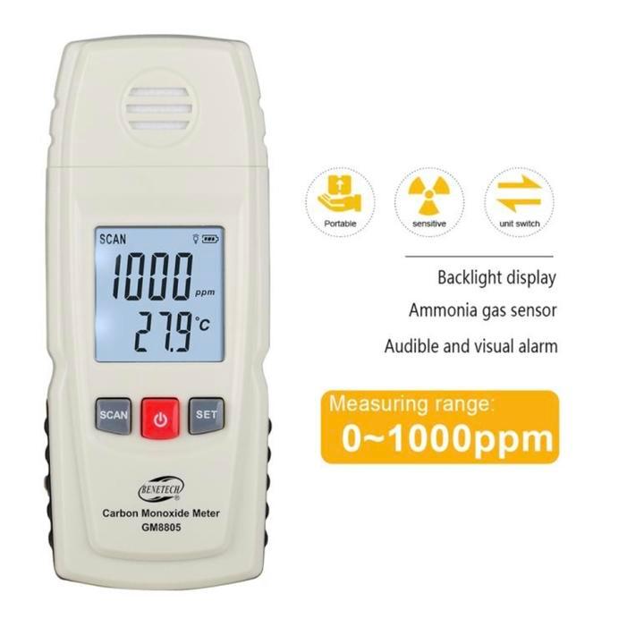 Promo Benetech Gm8805 W Karbon Monoksida Meter Carbon Monoxide Amonia Detector Leak Co Gas Air