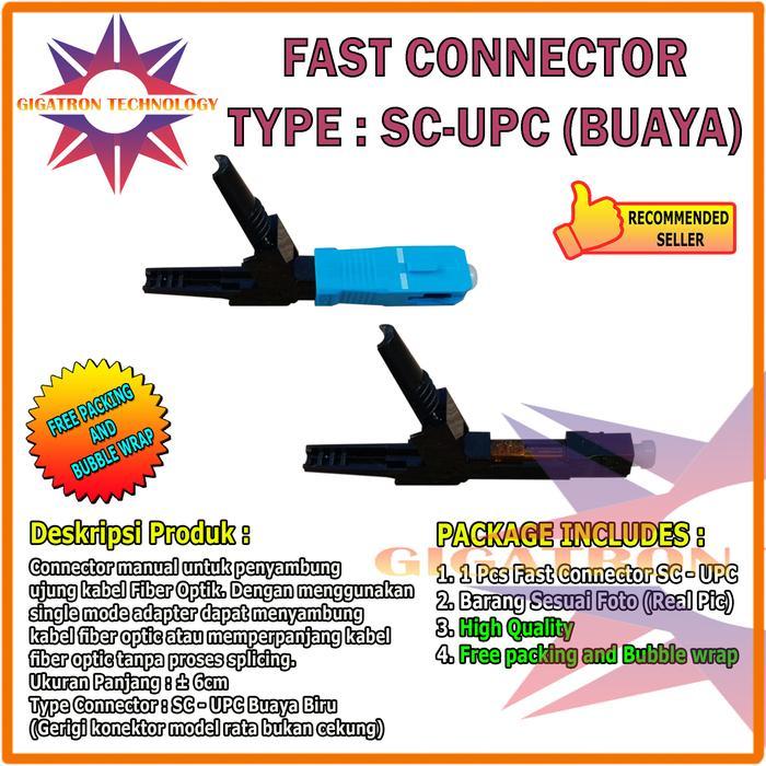 Fast Connector Sc/Upc Fiber Optic / Konektor Sc/Upc