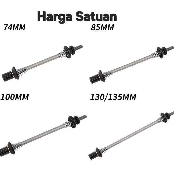 Polygon Muqzi Titanium Qr Quick Release Sepeda Skewer As Hub Sepeda Lipat Mtb Roadbike