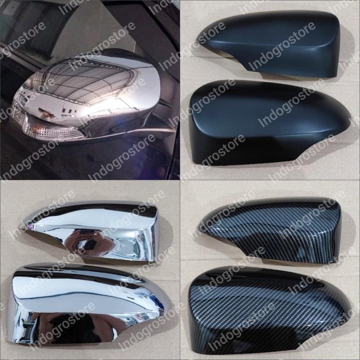 Terbaru Cover Spion Hitam Chrome Carbon Mobil New Calya Sigra 2016 2017 2018 2019 2020 2021 2022