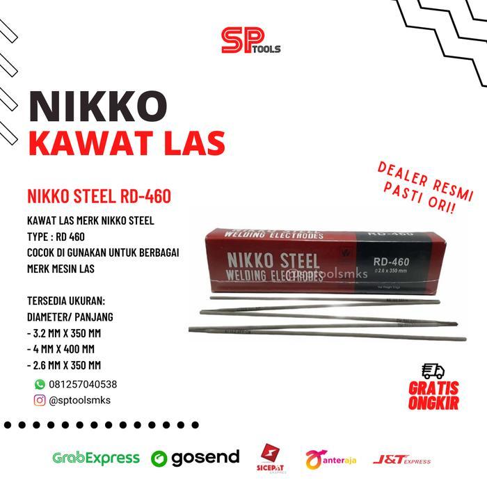 Kawat Las Nikko Steel 2.0 Mm 2Mm X 350 Mm (2 Kg) Rd460 Rd-460 Rd 460