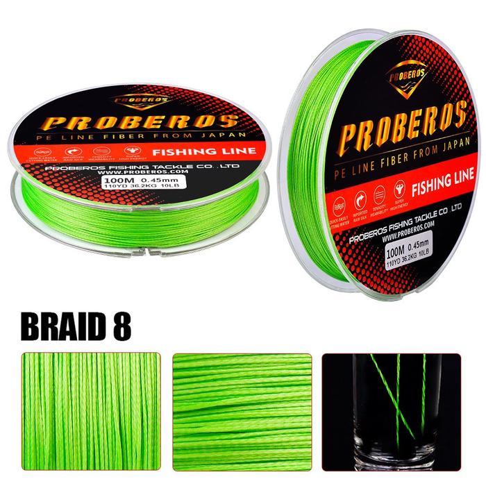 Terlaris Proberos Benang Pe X8 Pe 3-13 / 40Lb-120Lb 100M Pe Kuat Anti Kusut Sp006 #Gratisongkir